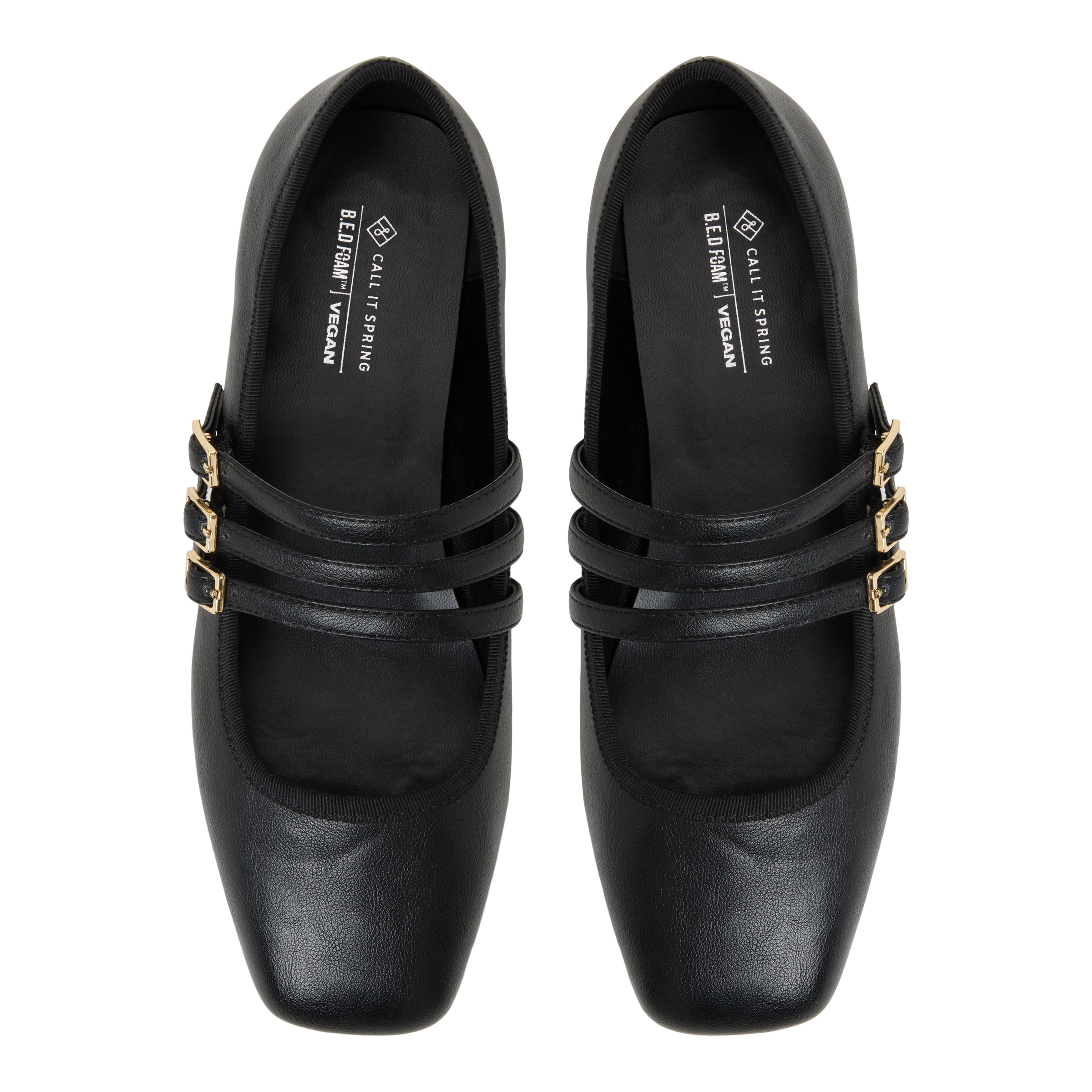 Kamelie Open Black Women's Ballerinas