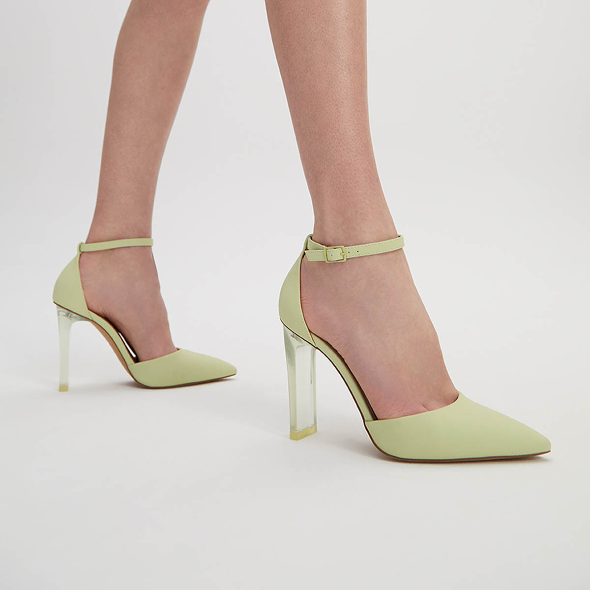 Light Green Women's Comfortable Heels 