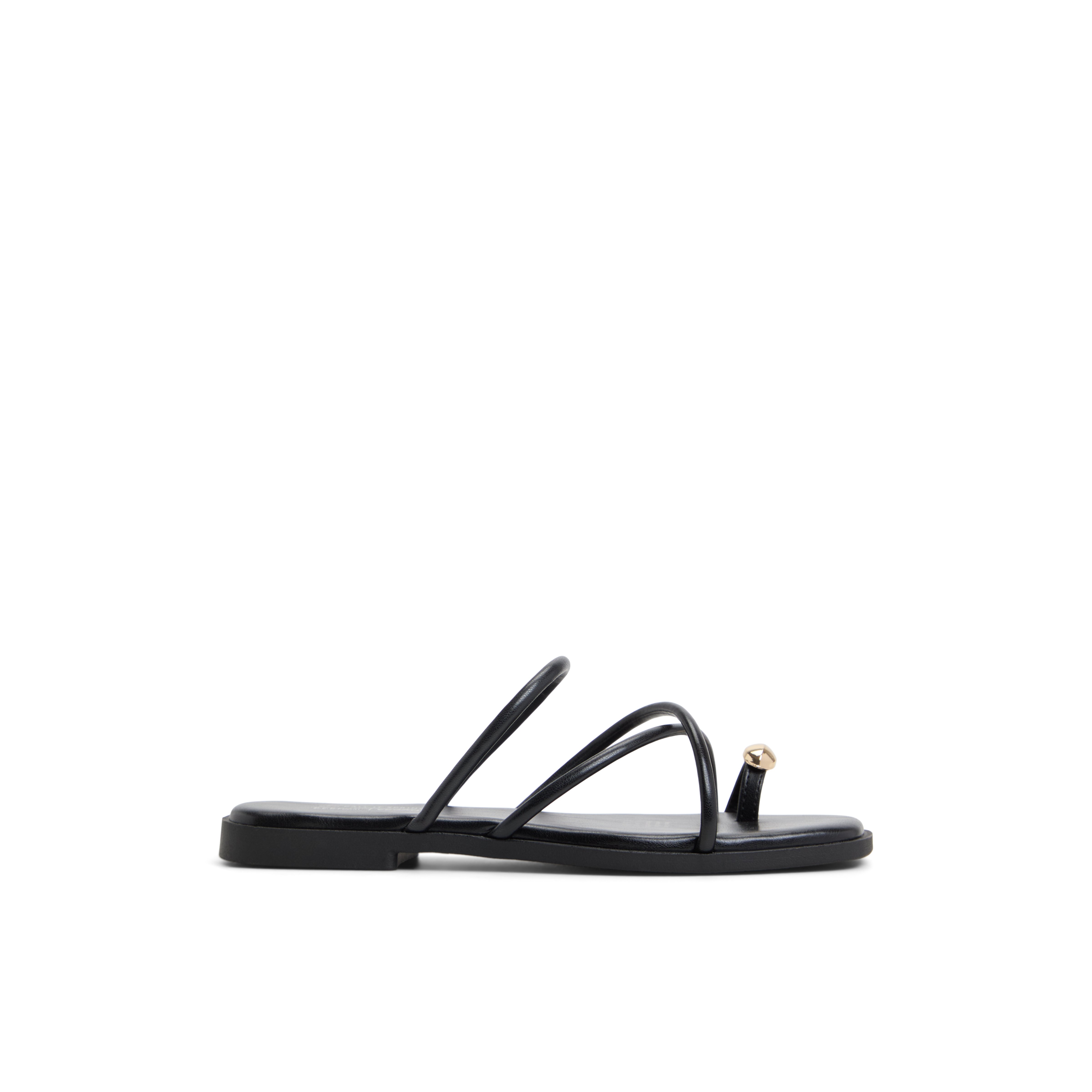 Lunarose Black Women's Flat Sandals