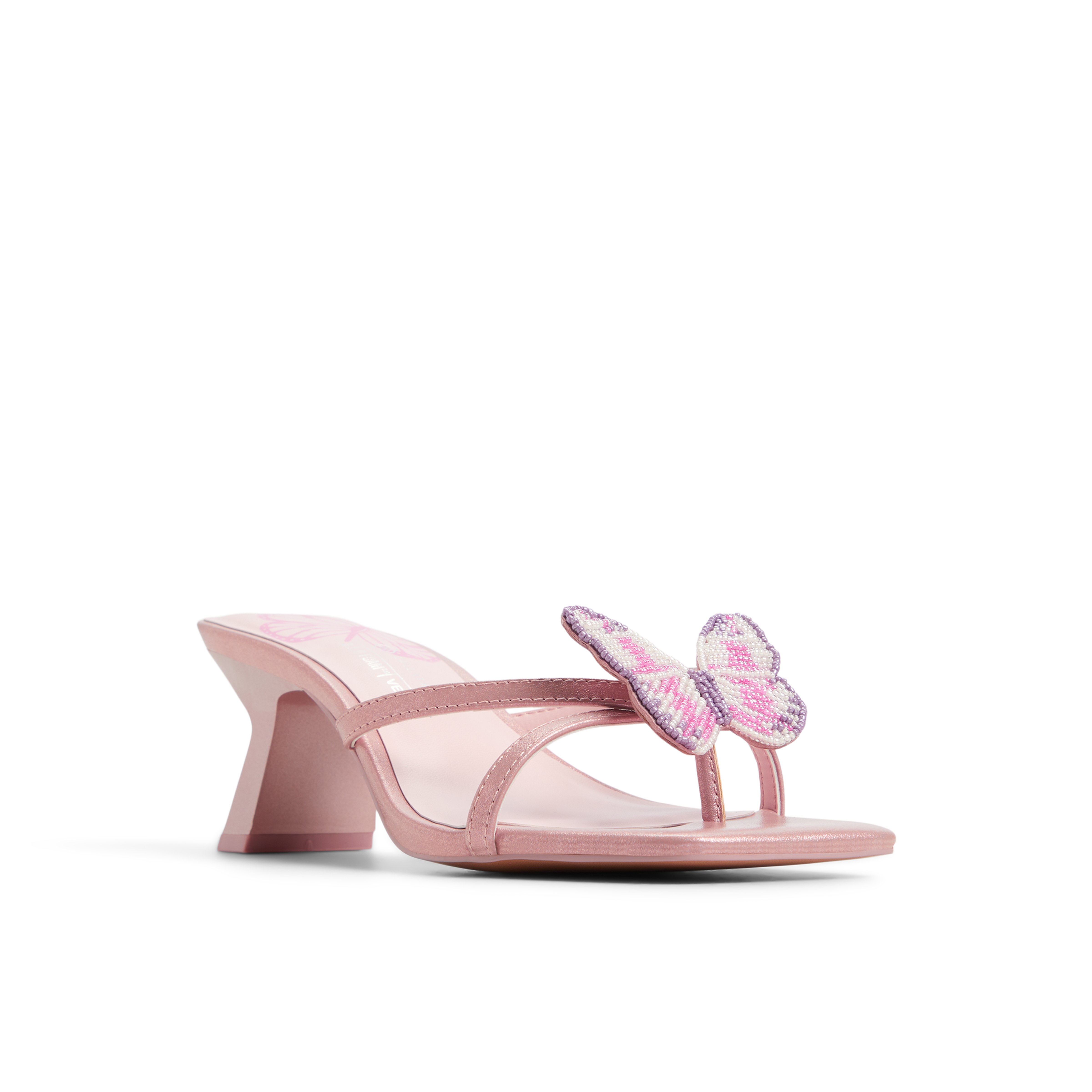 Mariposaa Light Pink Women's Embellished Shoes Bags