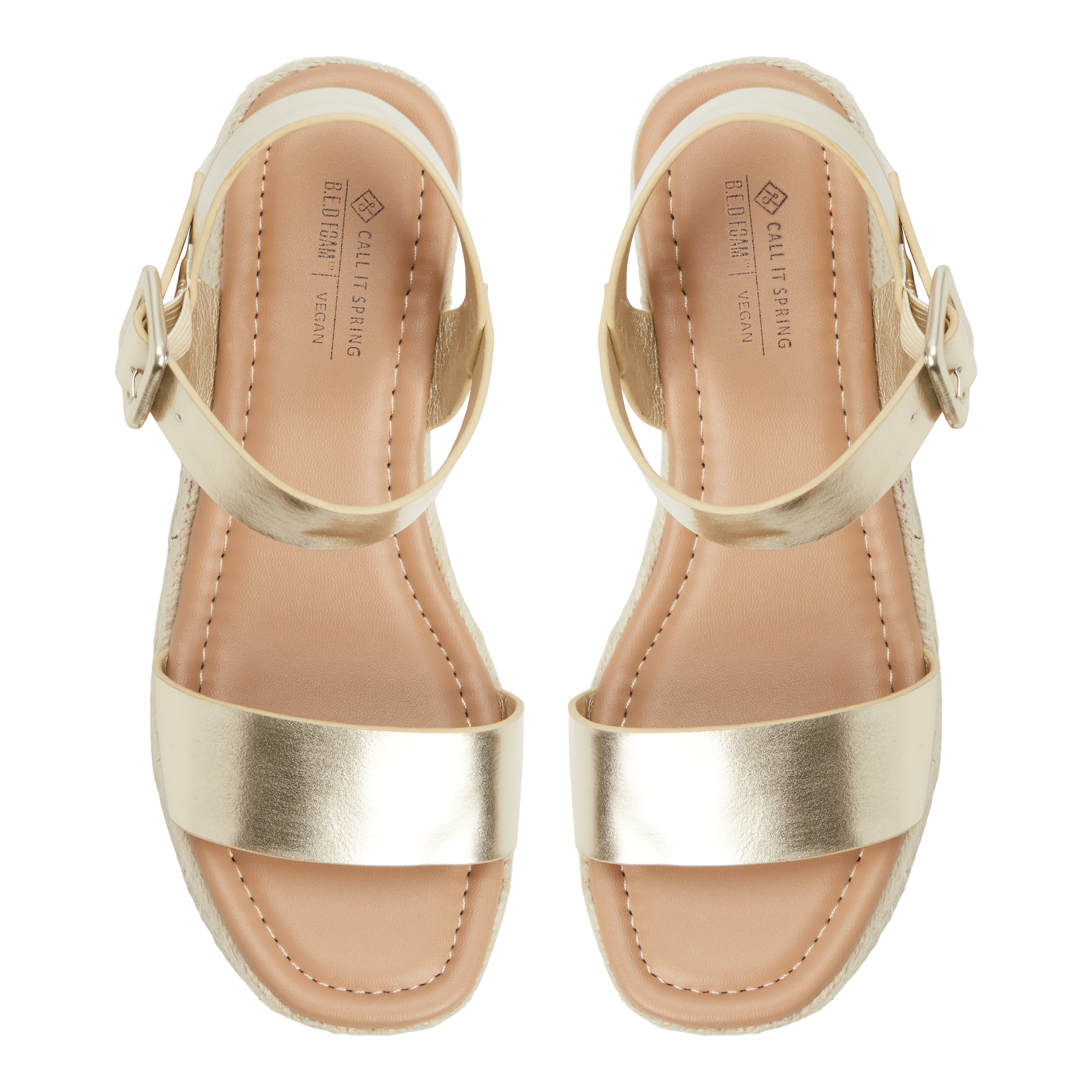 Memphis Or Femmes Talons compenses | Boutique Spring Canada
