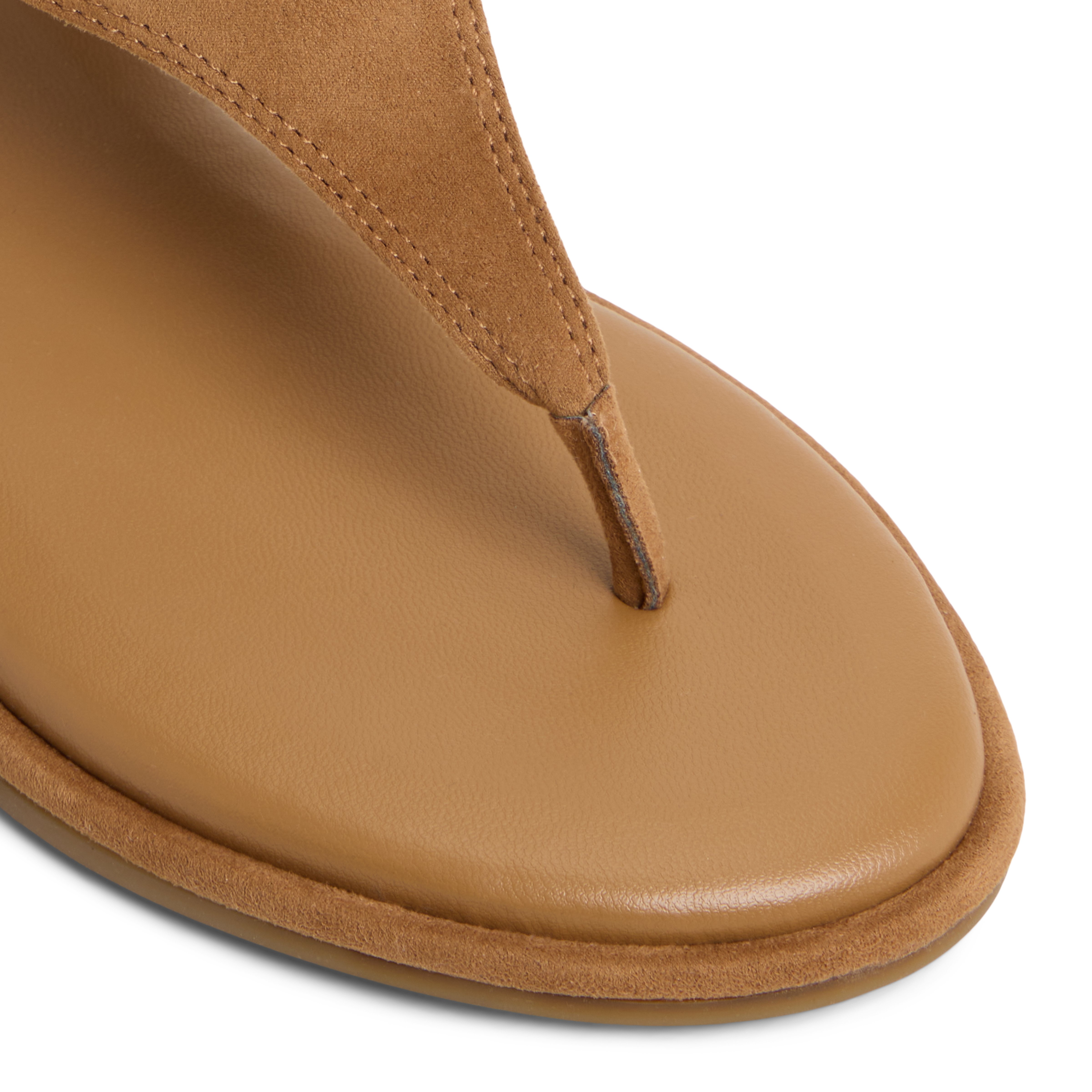 Mevia Dark Beige Women's Flat Sandals