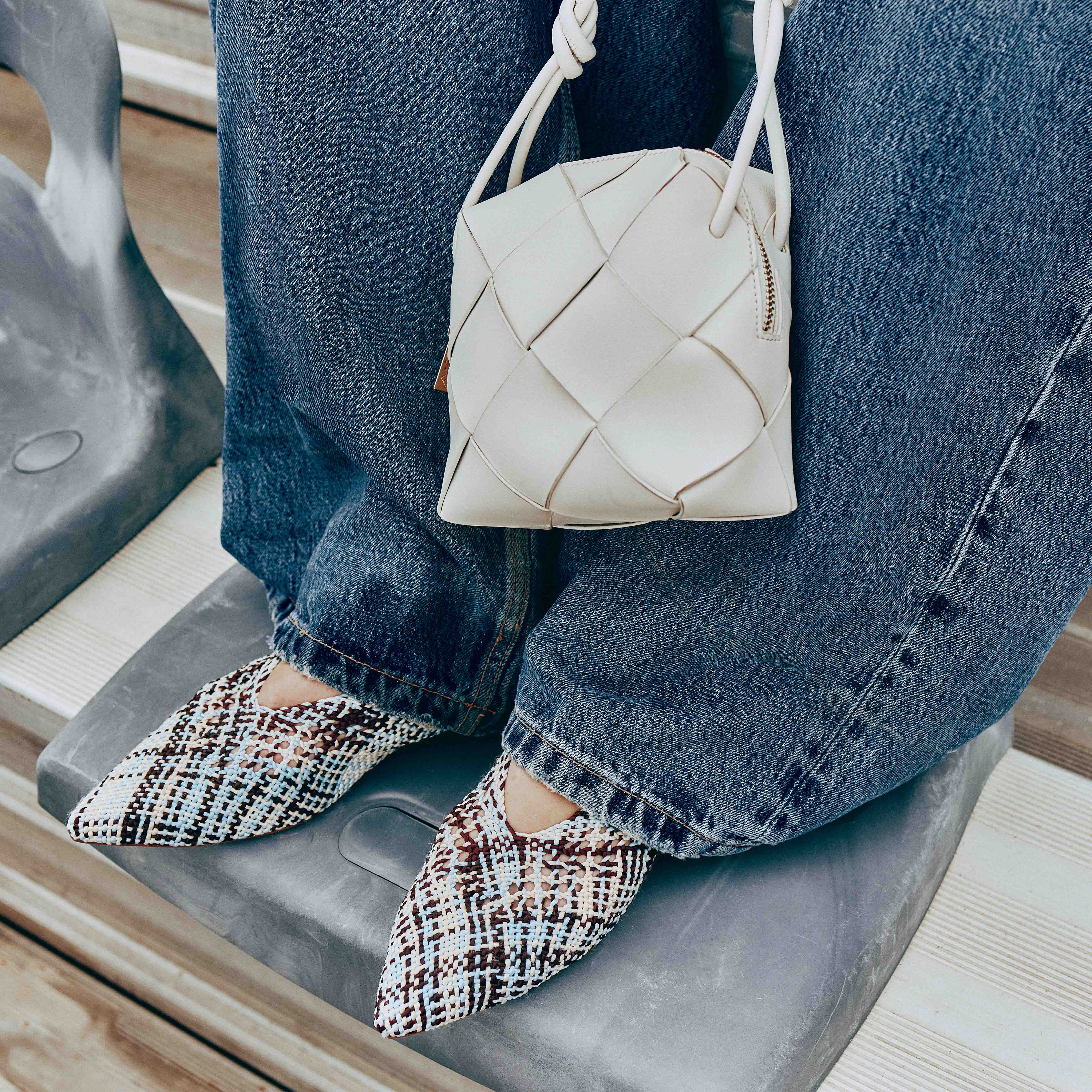 Milliee Bleu Clair Femmes Ballerines | Boutique Spring Canada
