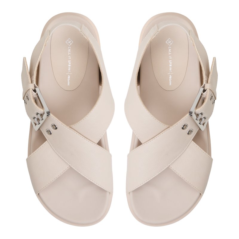 nalu＊-11138 Naluu Light Grey Women's Wedges | Call It Spring Canada
