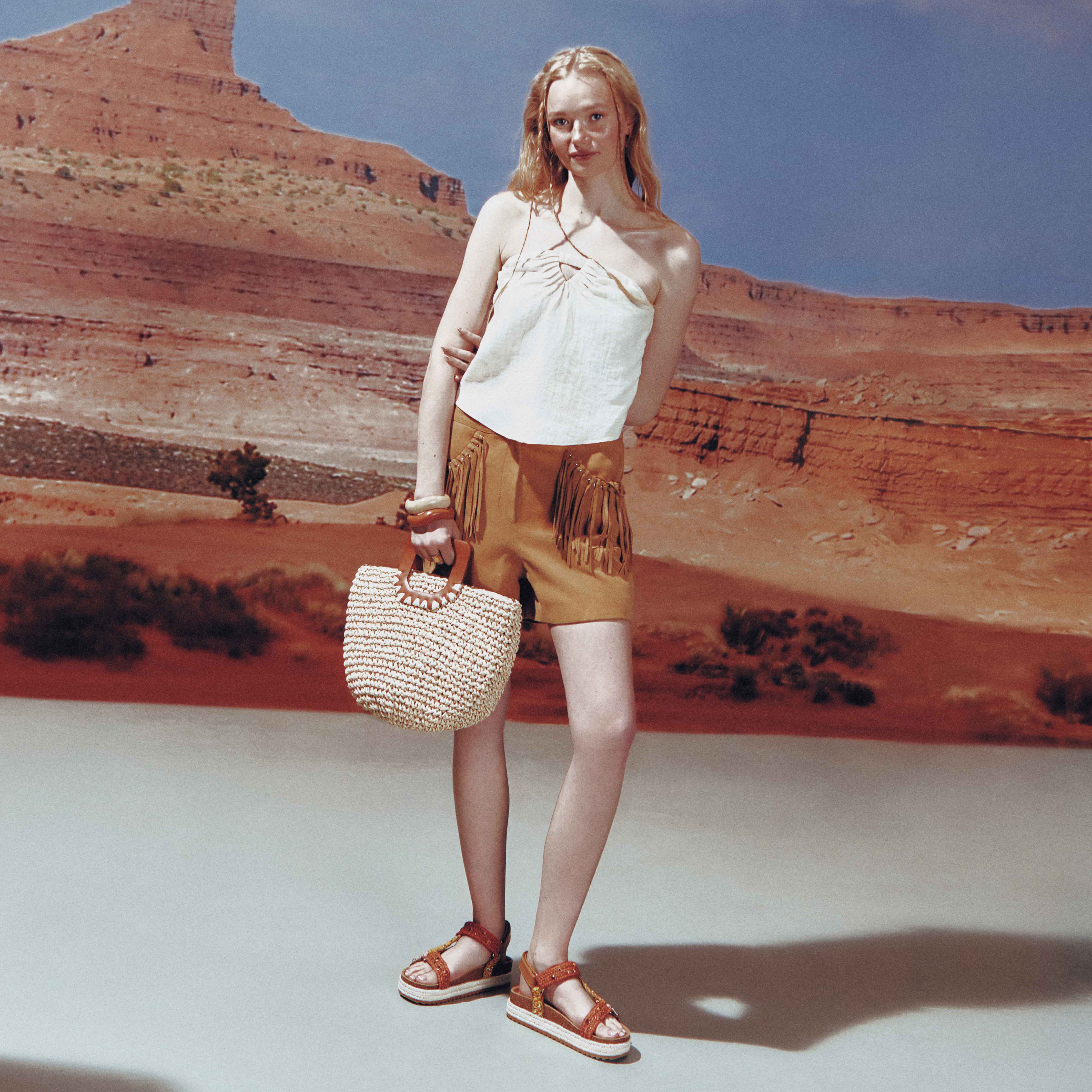 Riia Autre Orange Femmes Styles de festival | Boutique Spring Canada