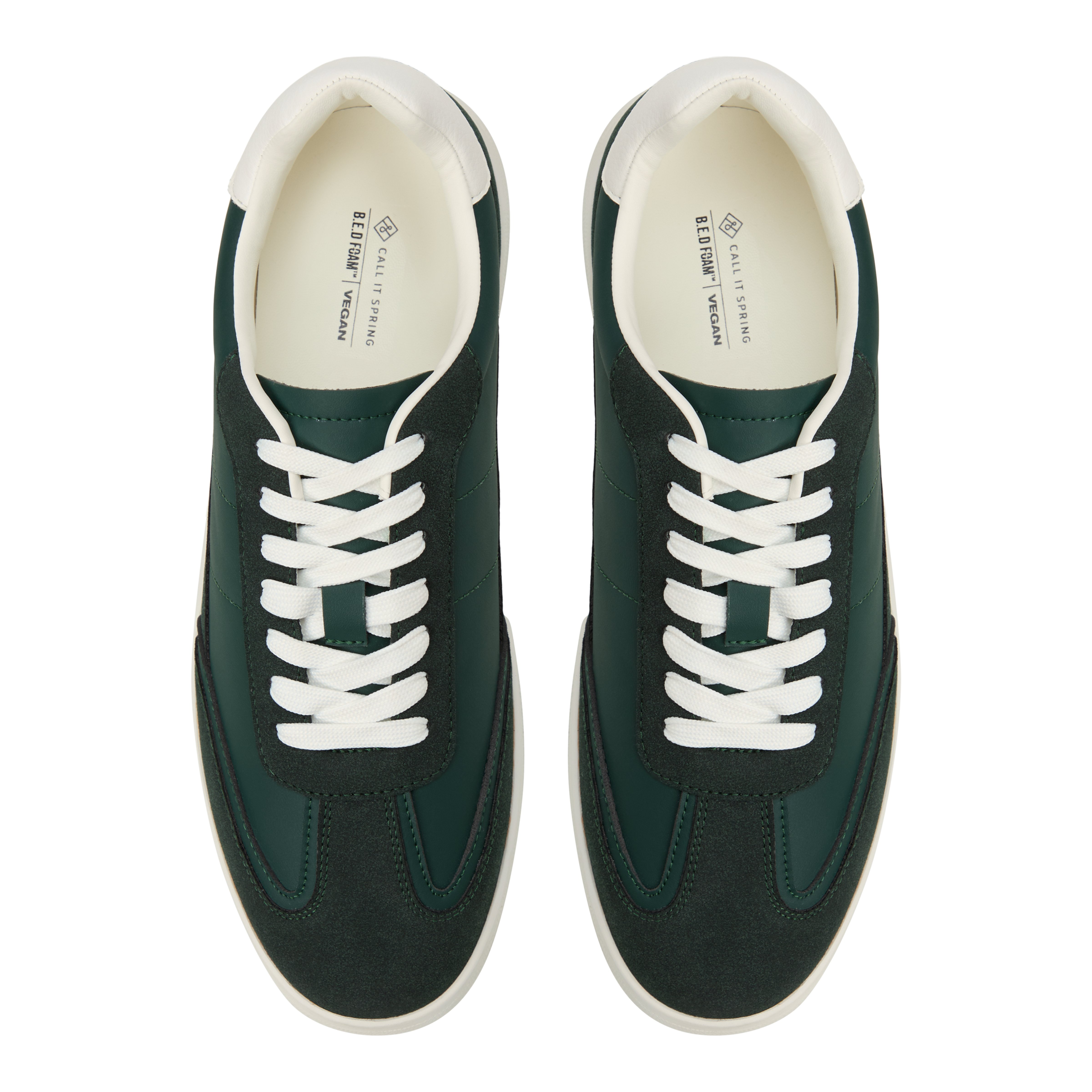 Romarrio Dark Green Men's Retro Sneakers