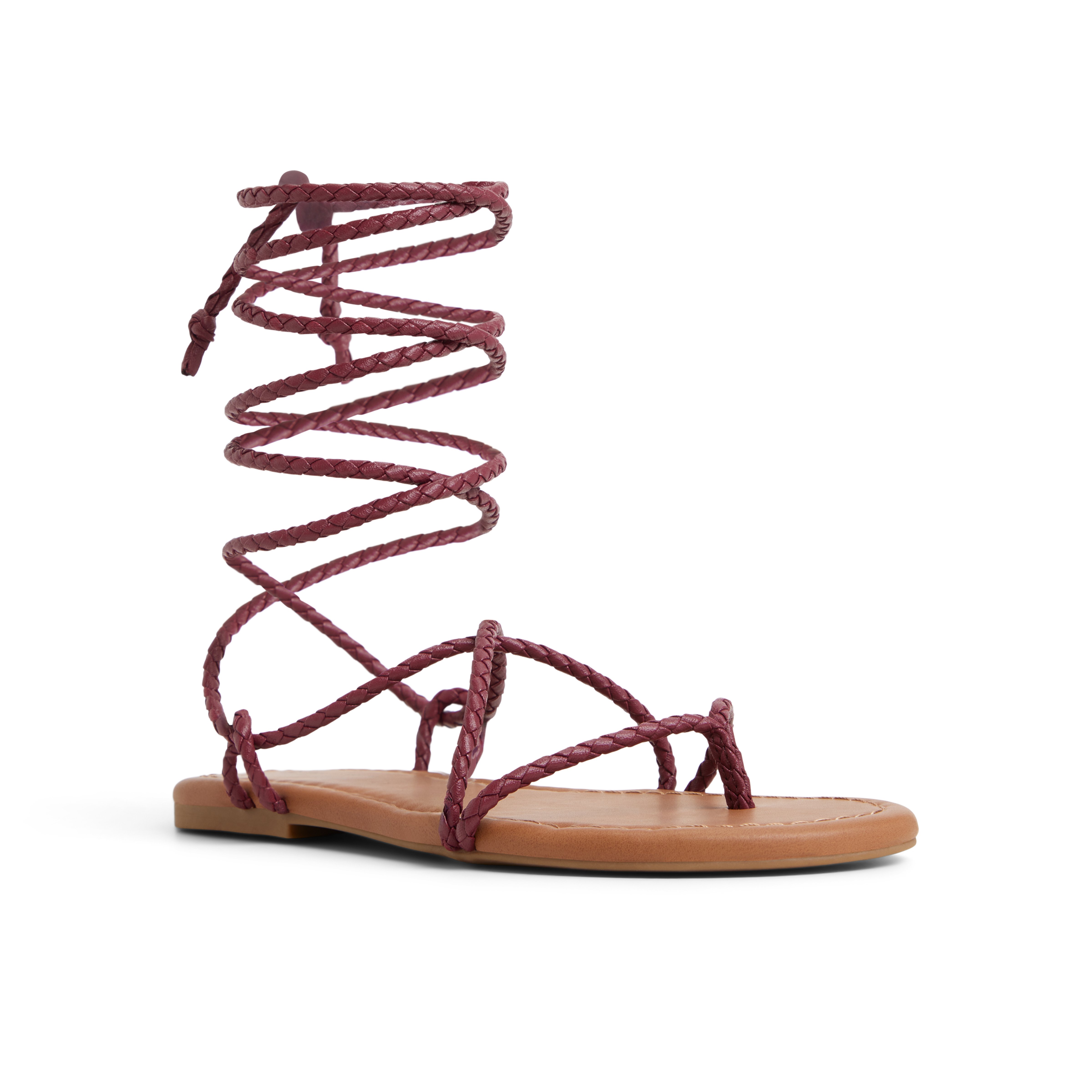 Romiie Dark Pink Women's Flat Sandals