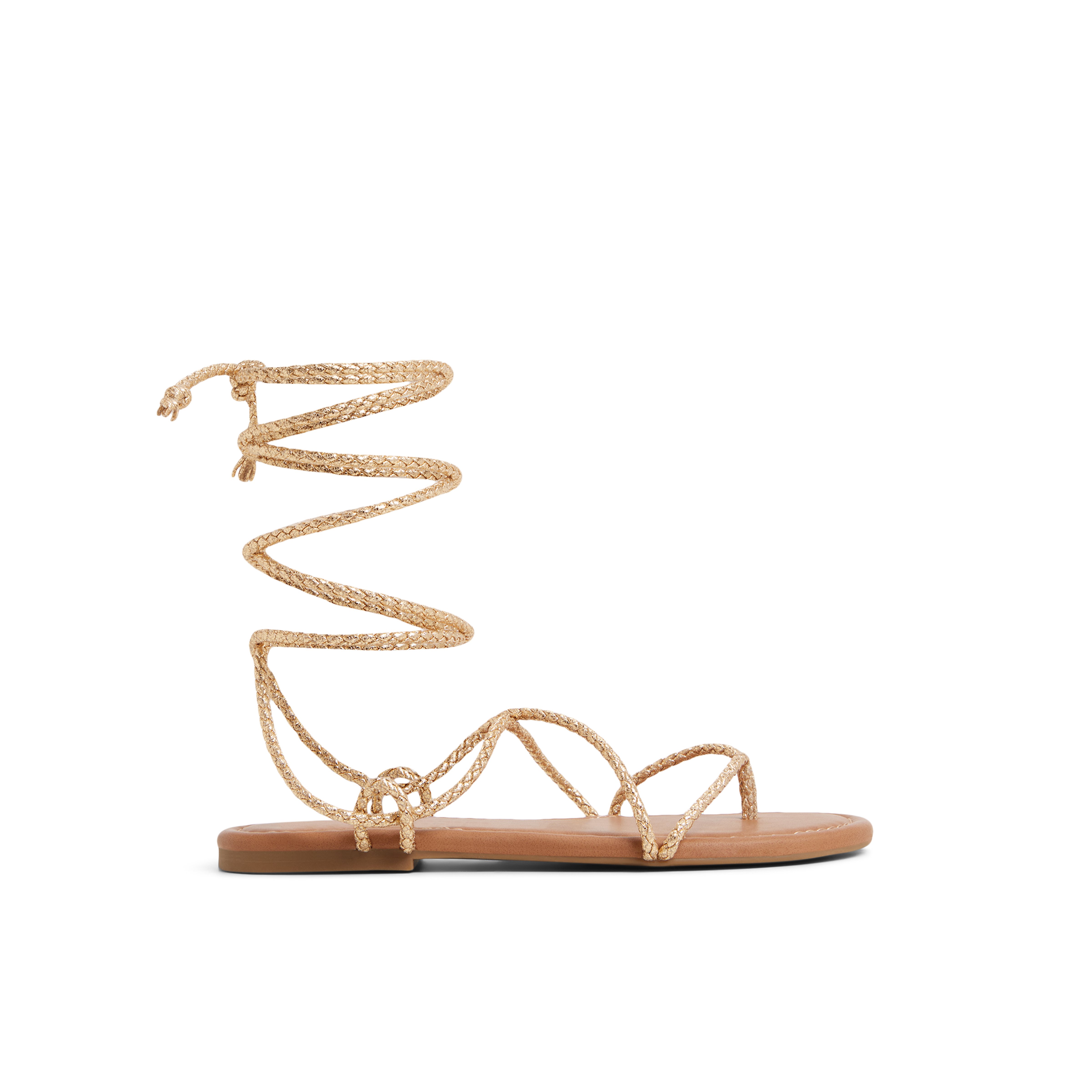 Romiie Or Femmes Sandales à talons plats | Boutique Spring Canada