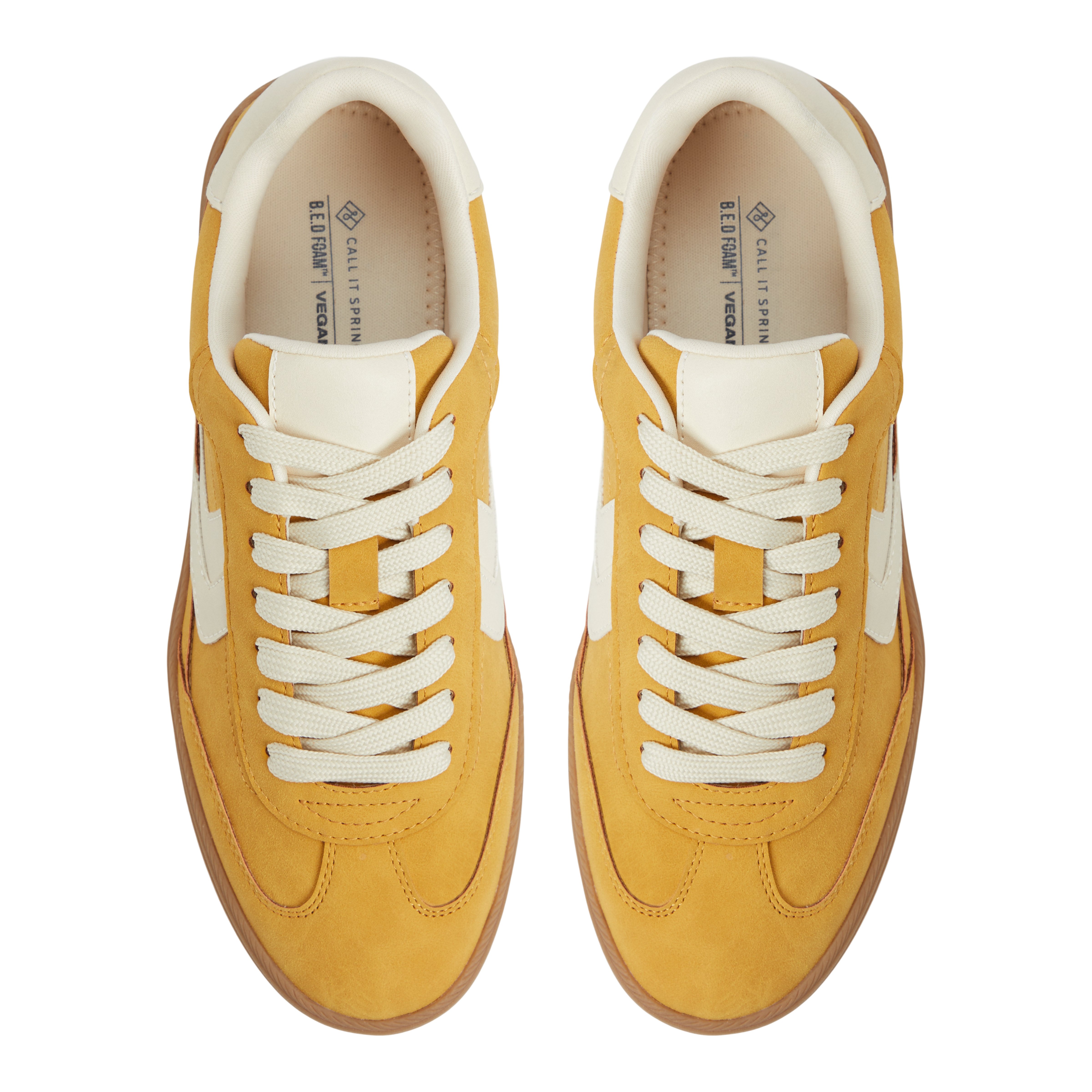 Salome Dark Yellow Women's Monochromatic Sneakers