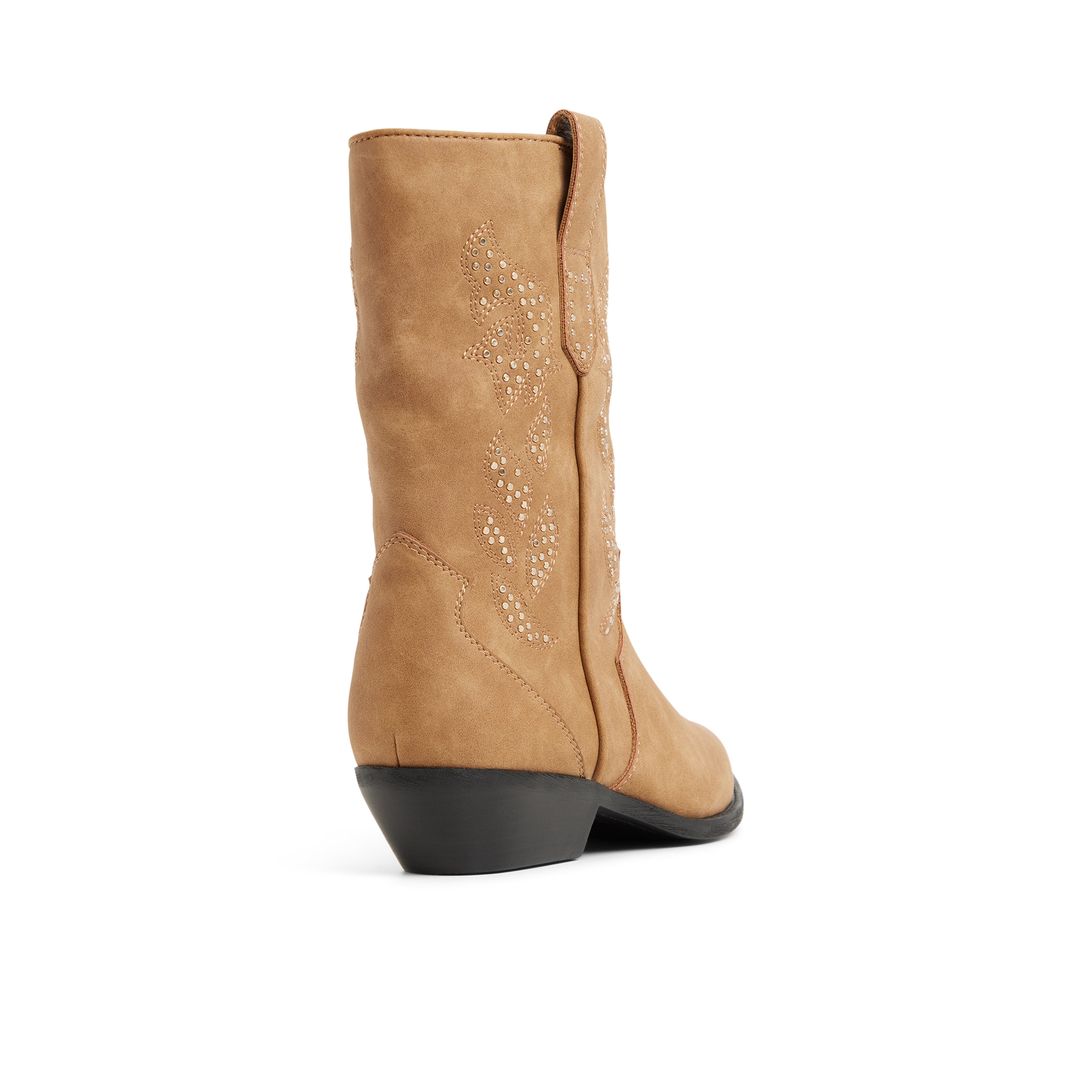 Sareena Beige Foncé Femmes Bottes mi-mollets | Boutique Spring Canada