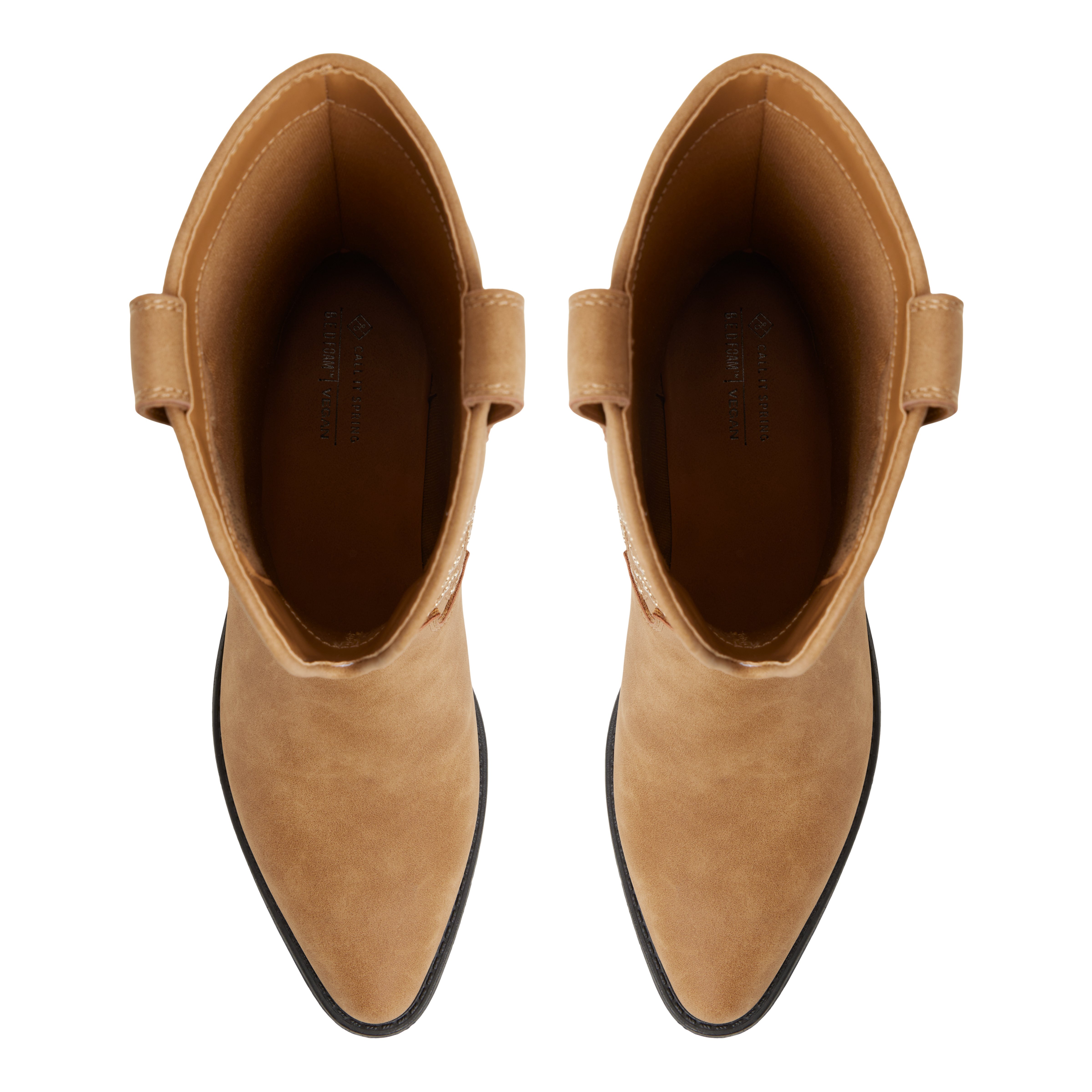 Sareena Beige Foncé Femmes Bottes mi-mollets | Boutique Spring Canada