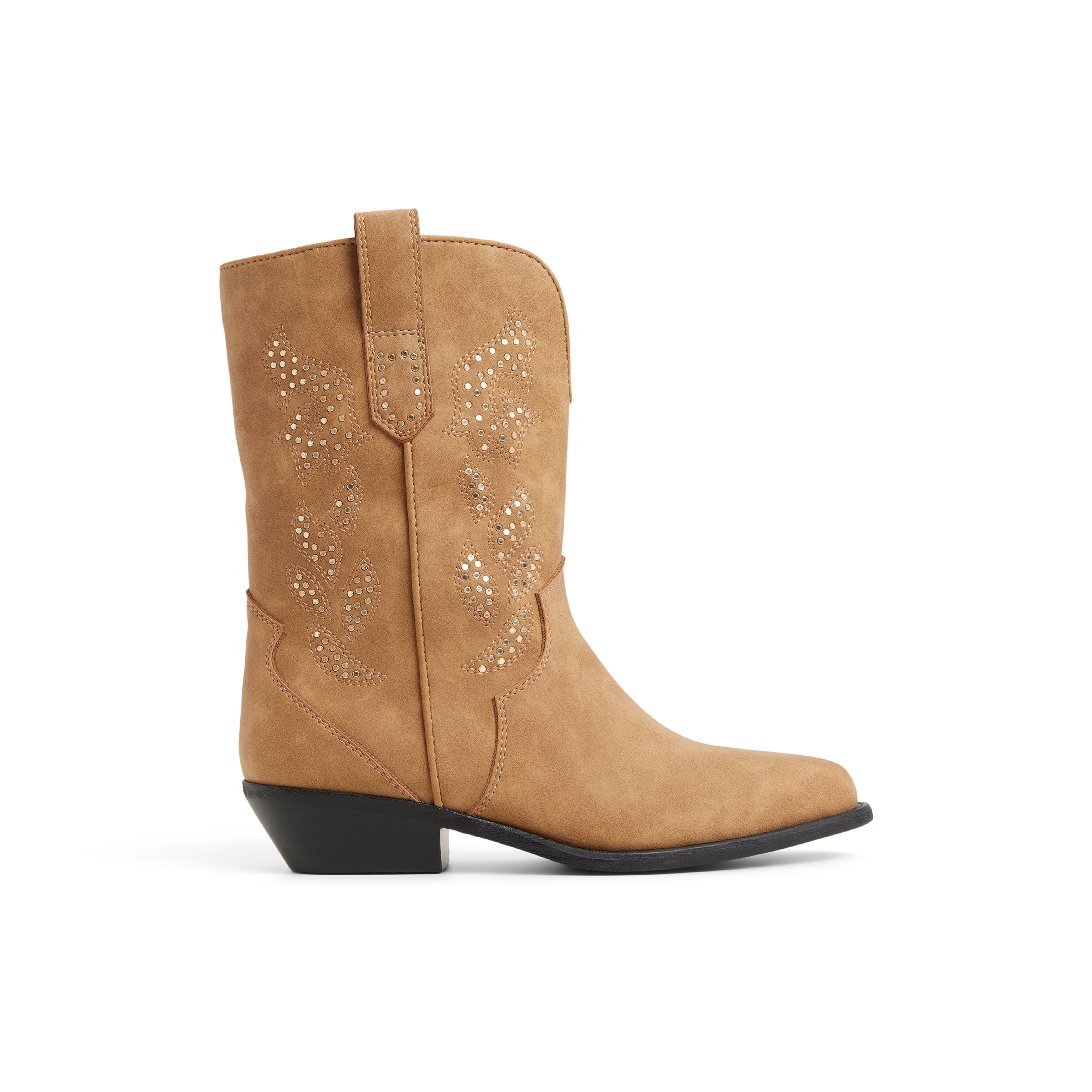 Sareena Beige Foncé Femmes Bottes mi-mollets | Boutique Spring Canada