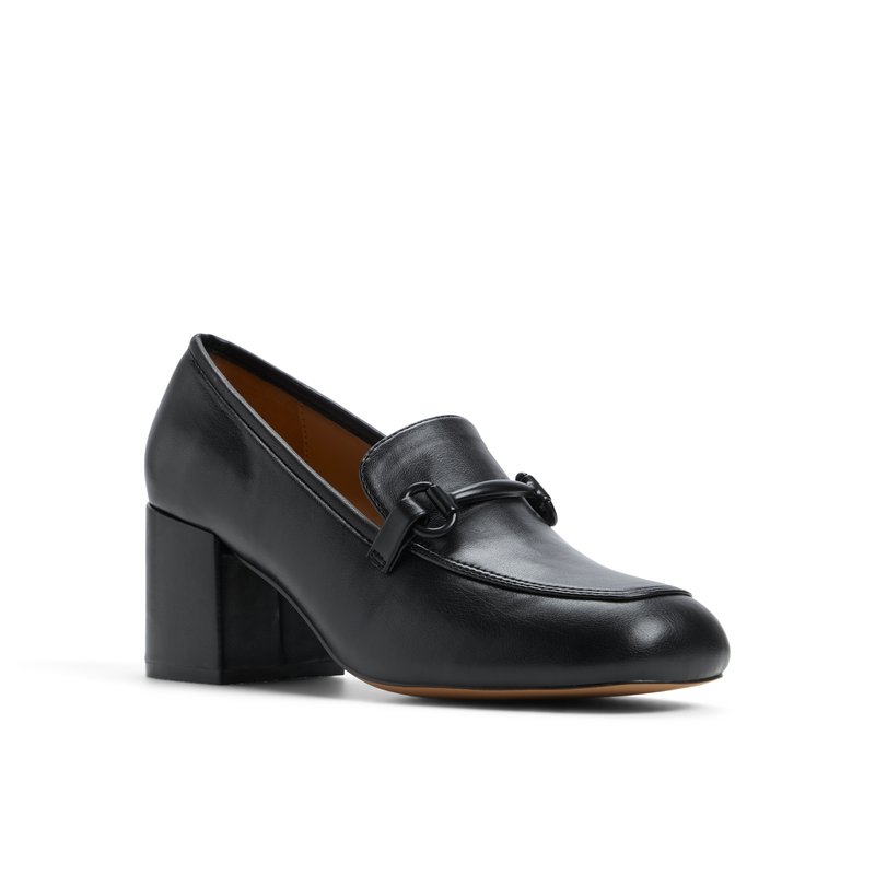 【Call It Spring】ビーガン Saylorr ブロックヒール ローファー Saylorr Black Women's Kitten heels | Call It Spring Canada