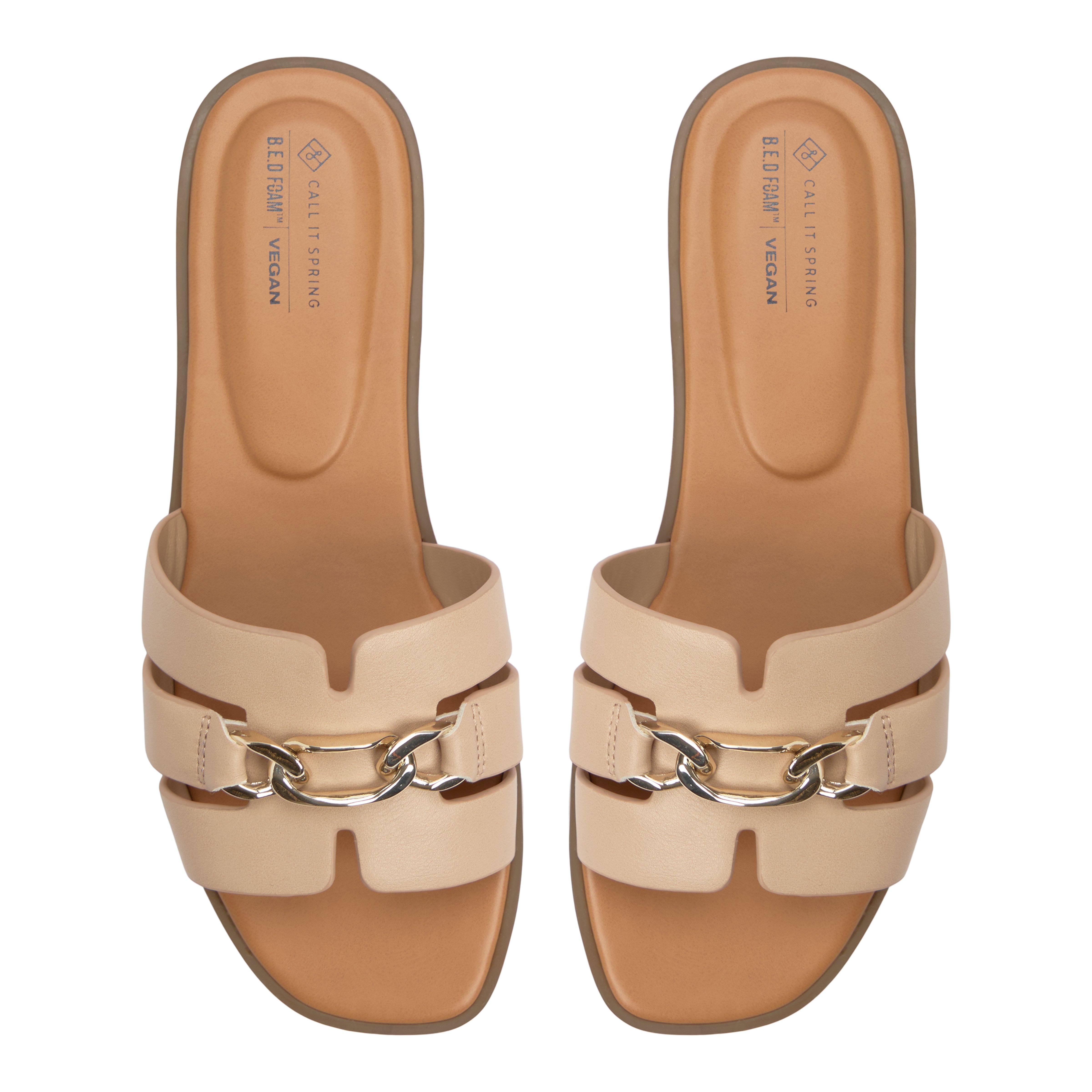 Serinna Medium Beige Women's Slides