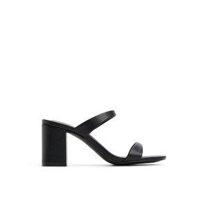 【Call It Spring】Keelay レザー ブロックヒール ミュール Keelay Black Women's Corpcore | Call It Spring Canada