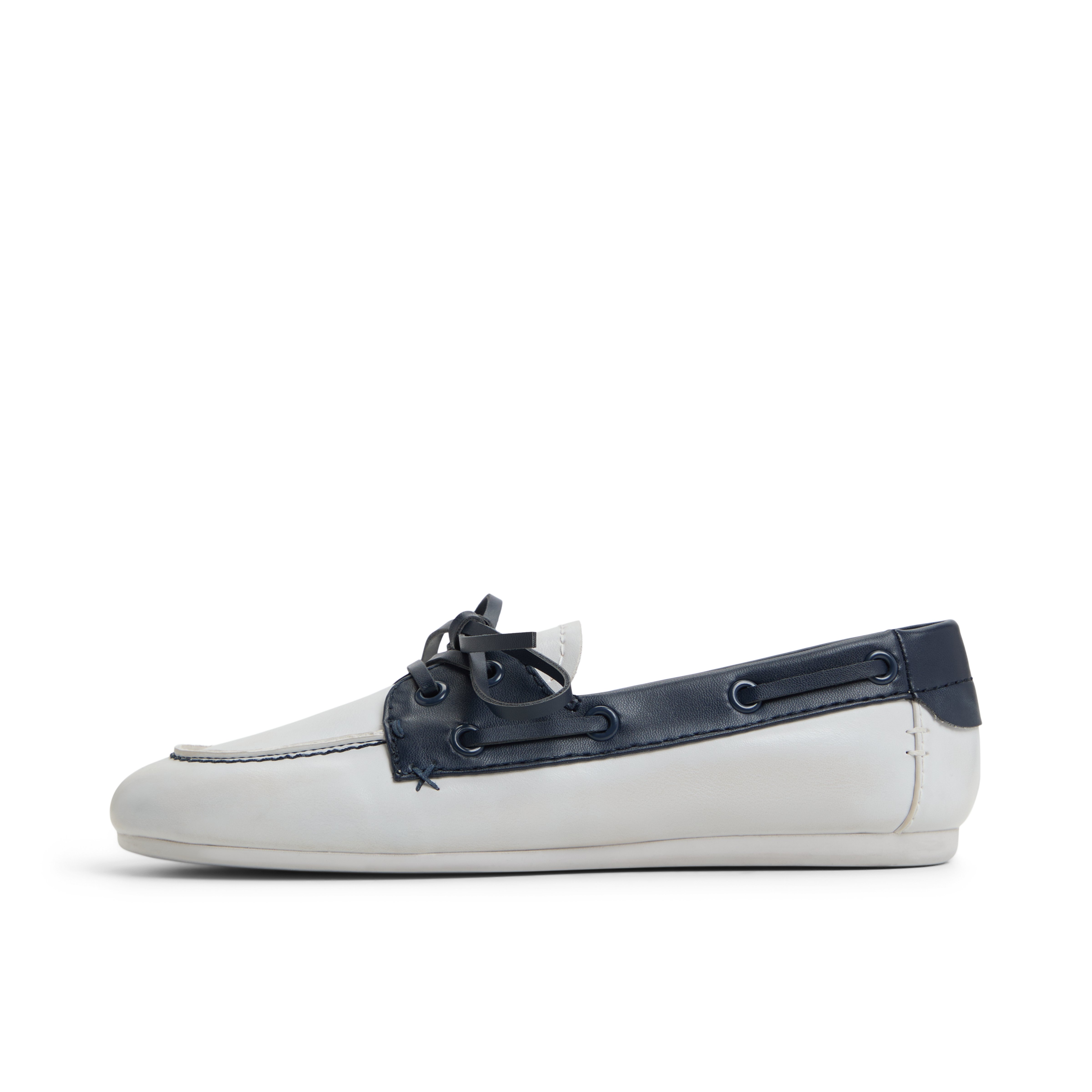 Shelly White/Navy Women's Loafers