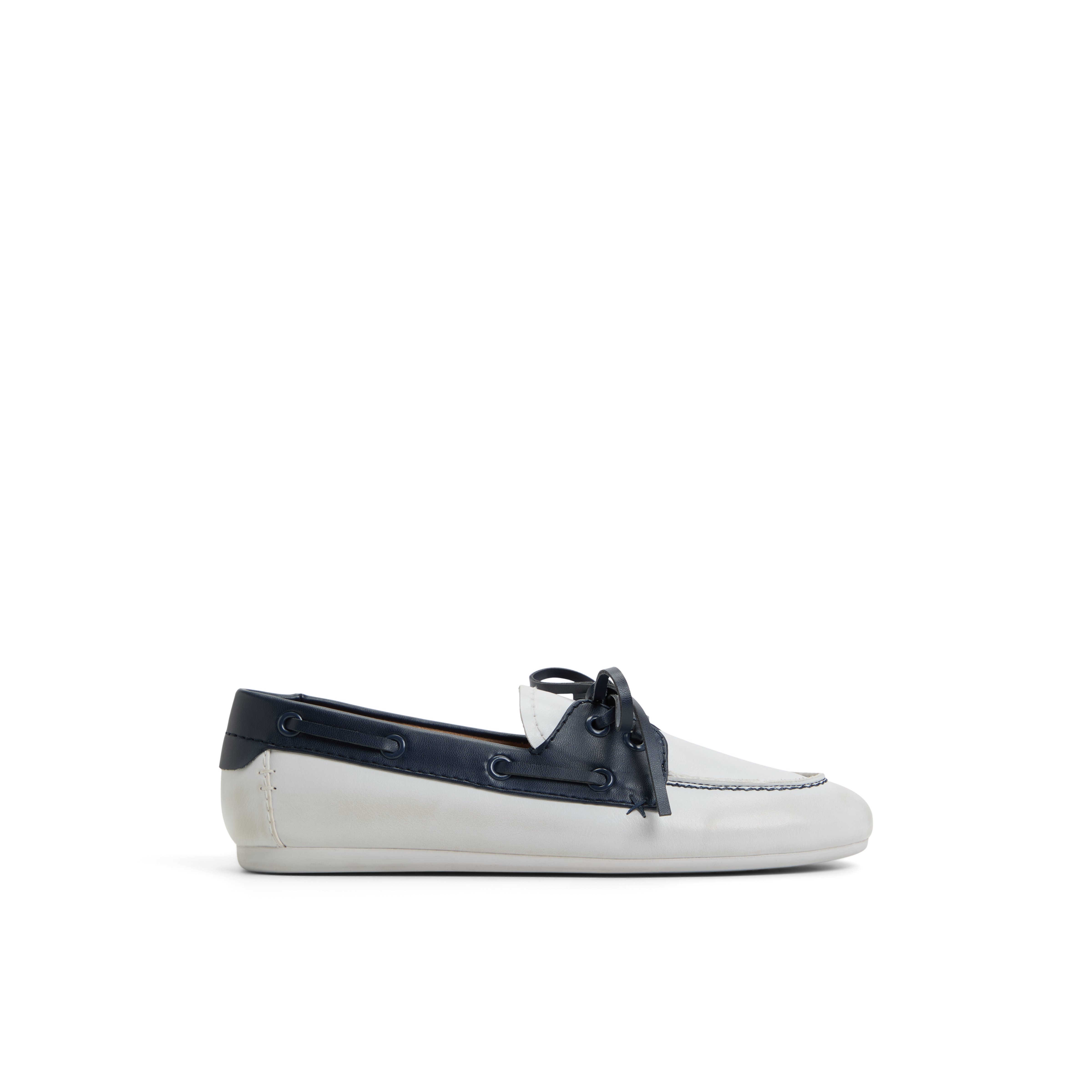 Shelly White/Navy Women's Loafers