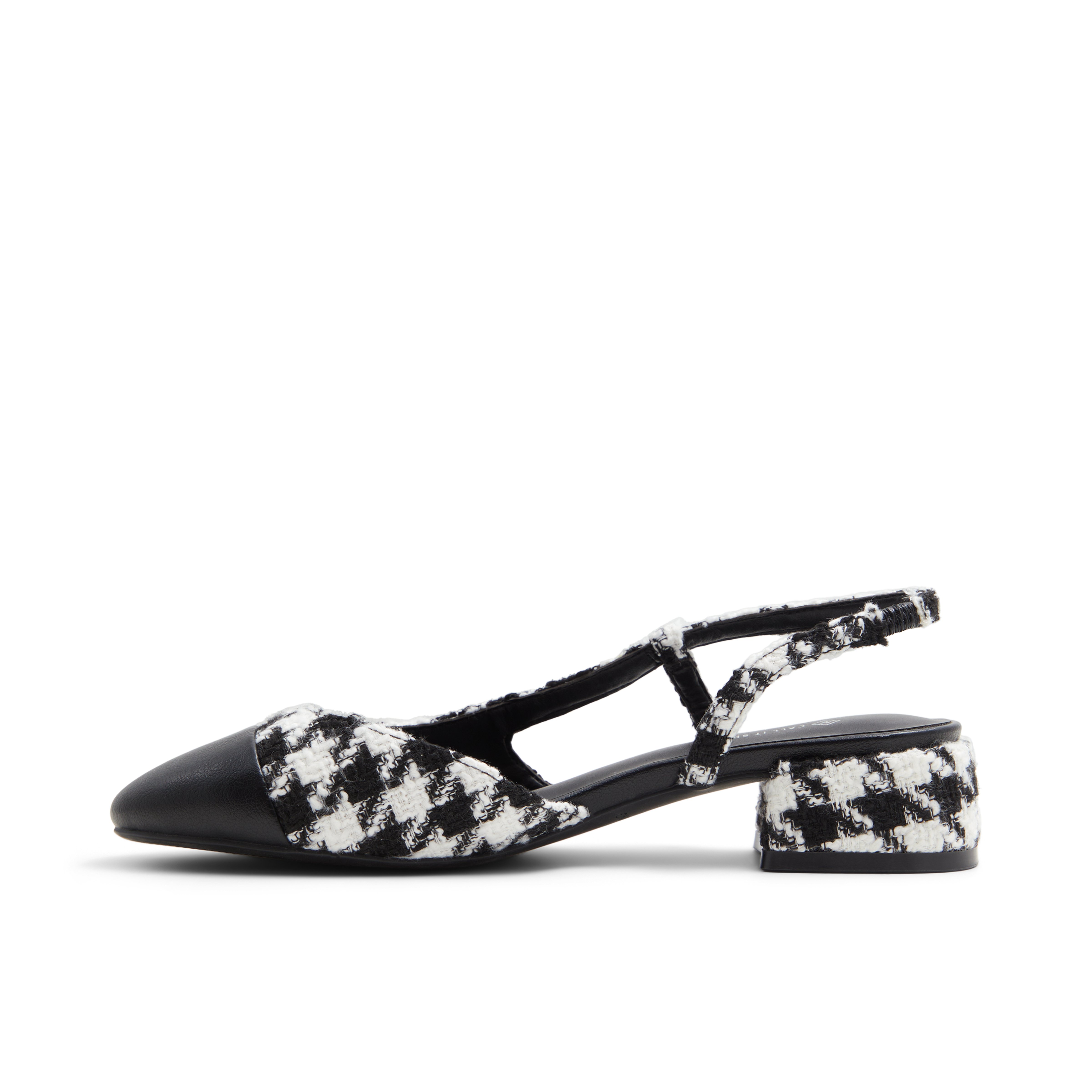 Sofiia Black/White Women's Low-mid Heels