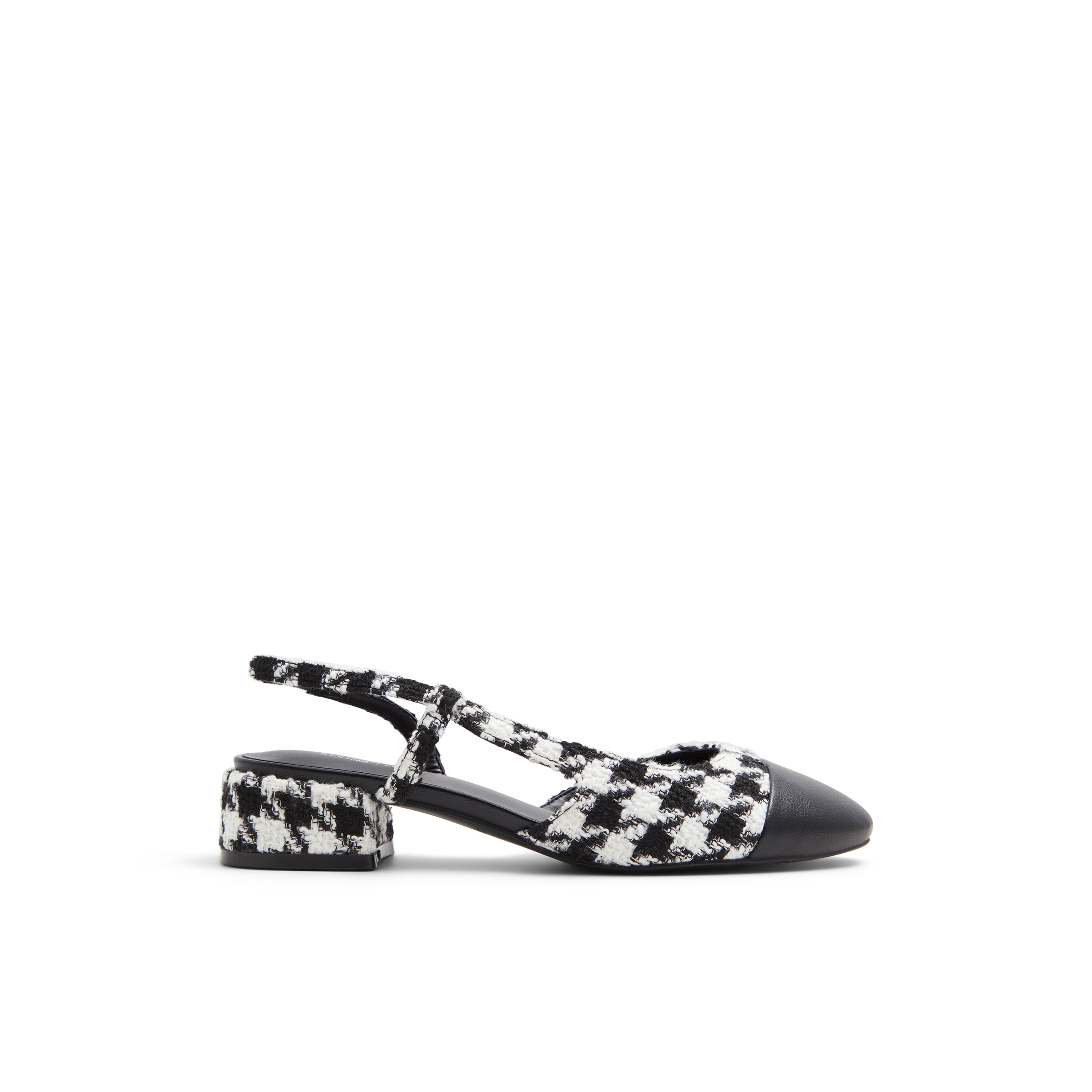 Sofiia Black/White Women's Low-mid Heels