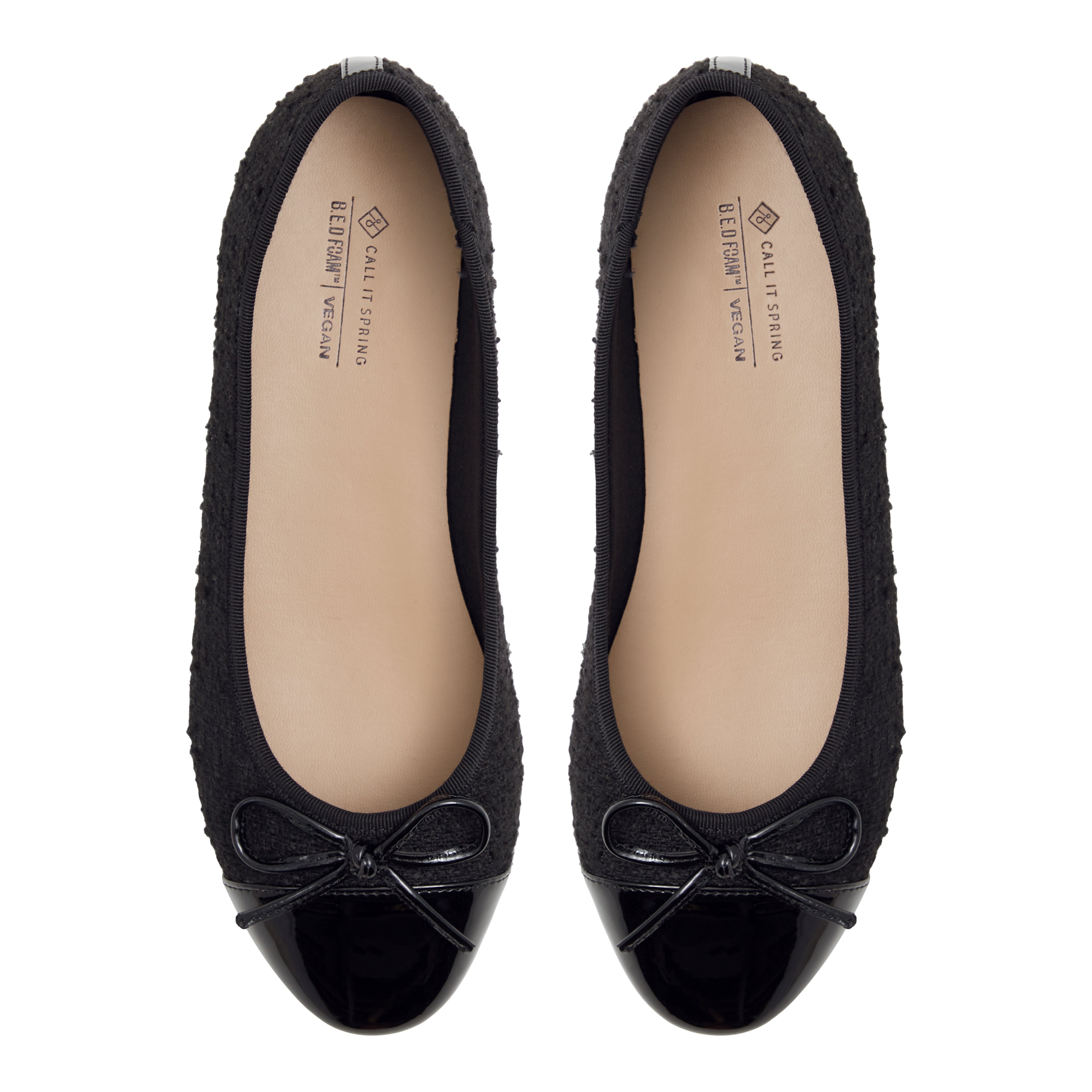 Sweety Open Black Women's Ballerinas