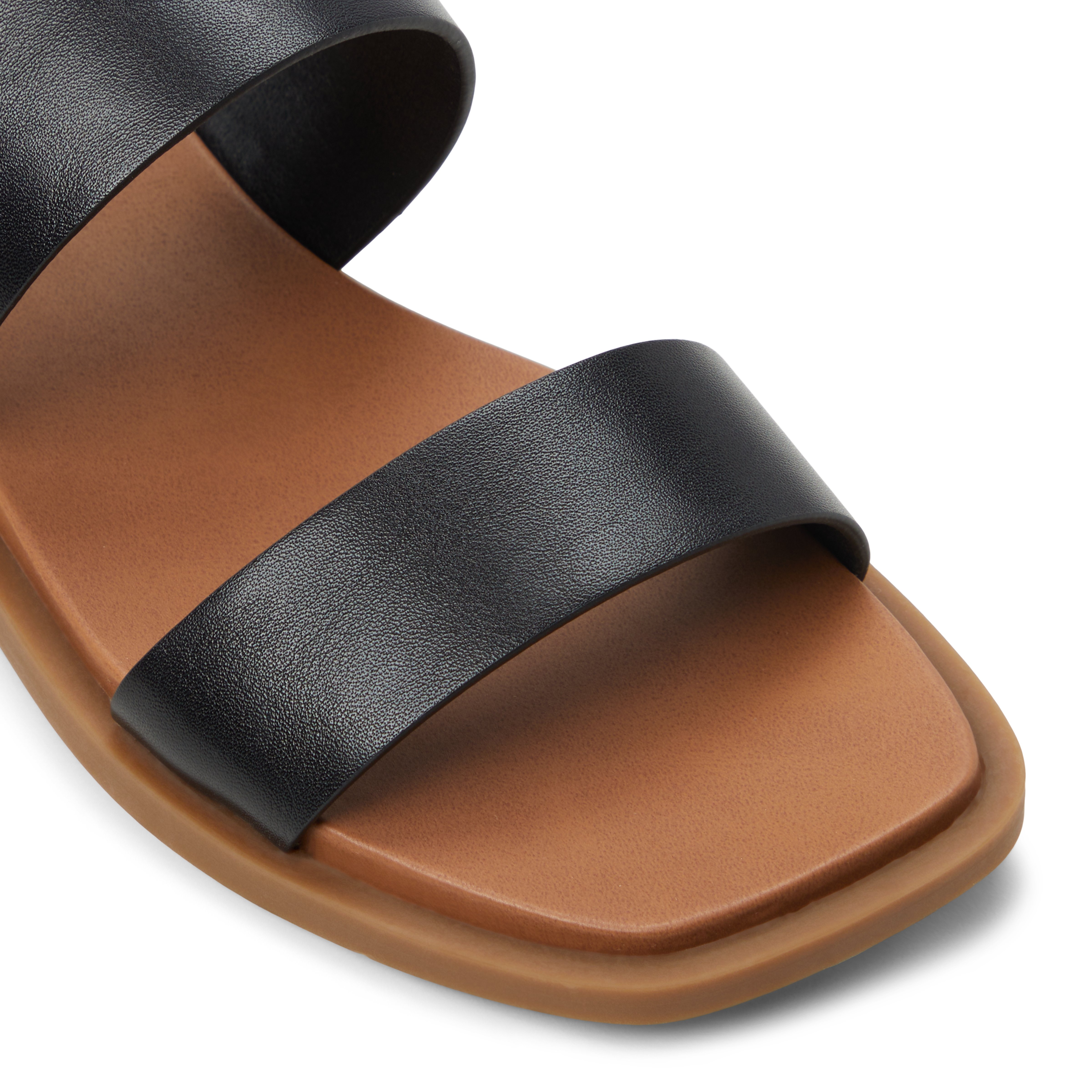 Tiya Black Women's Flat Sandals