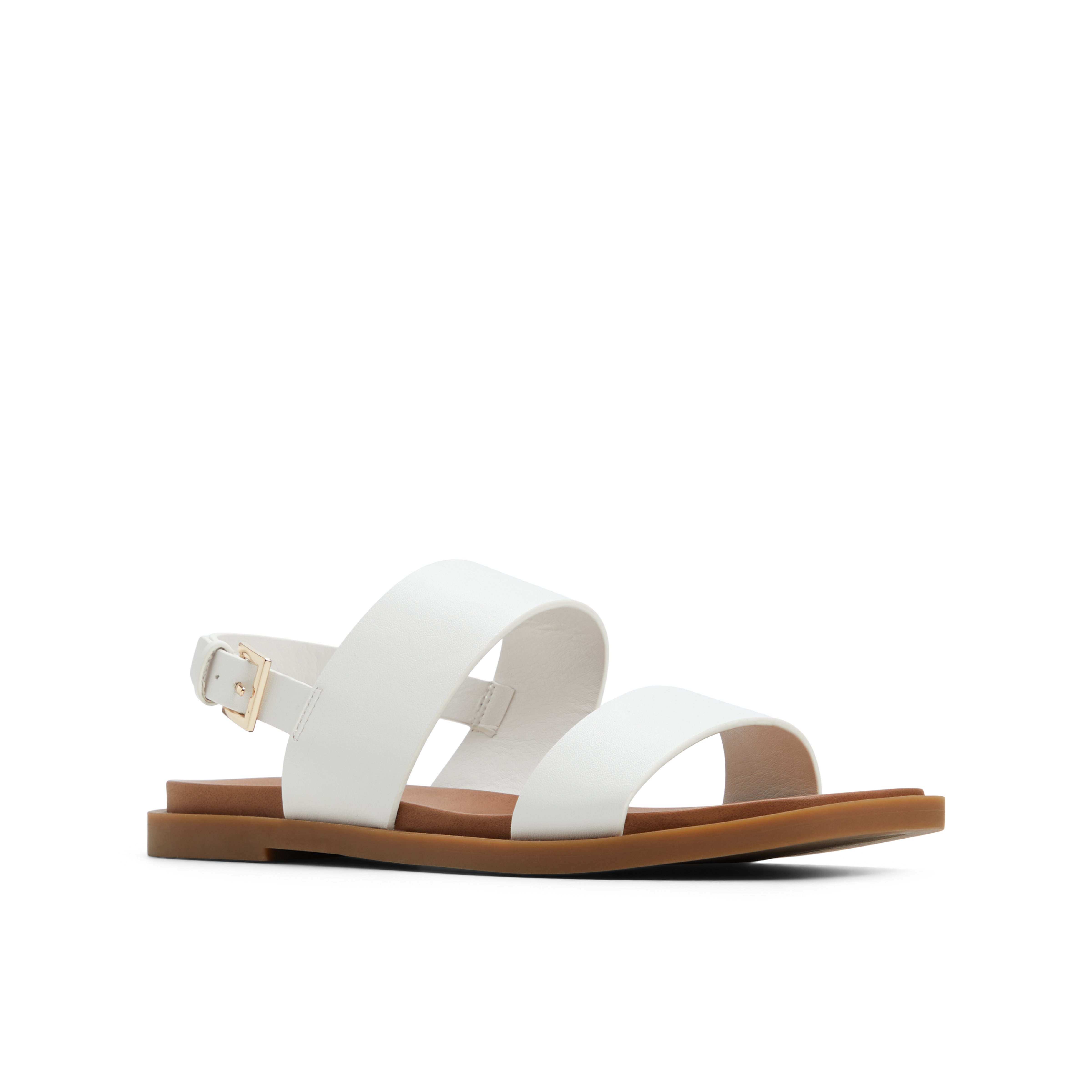 Tiya White Women's Flat Sandals