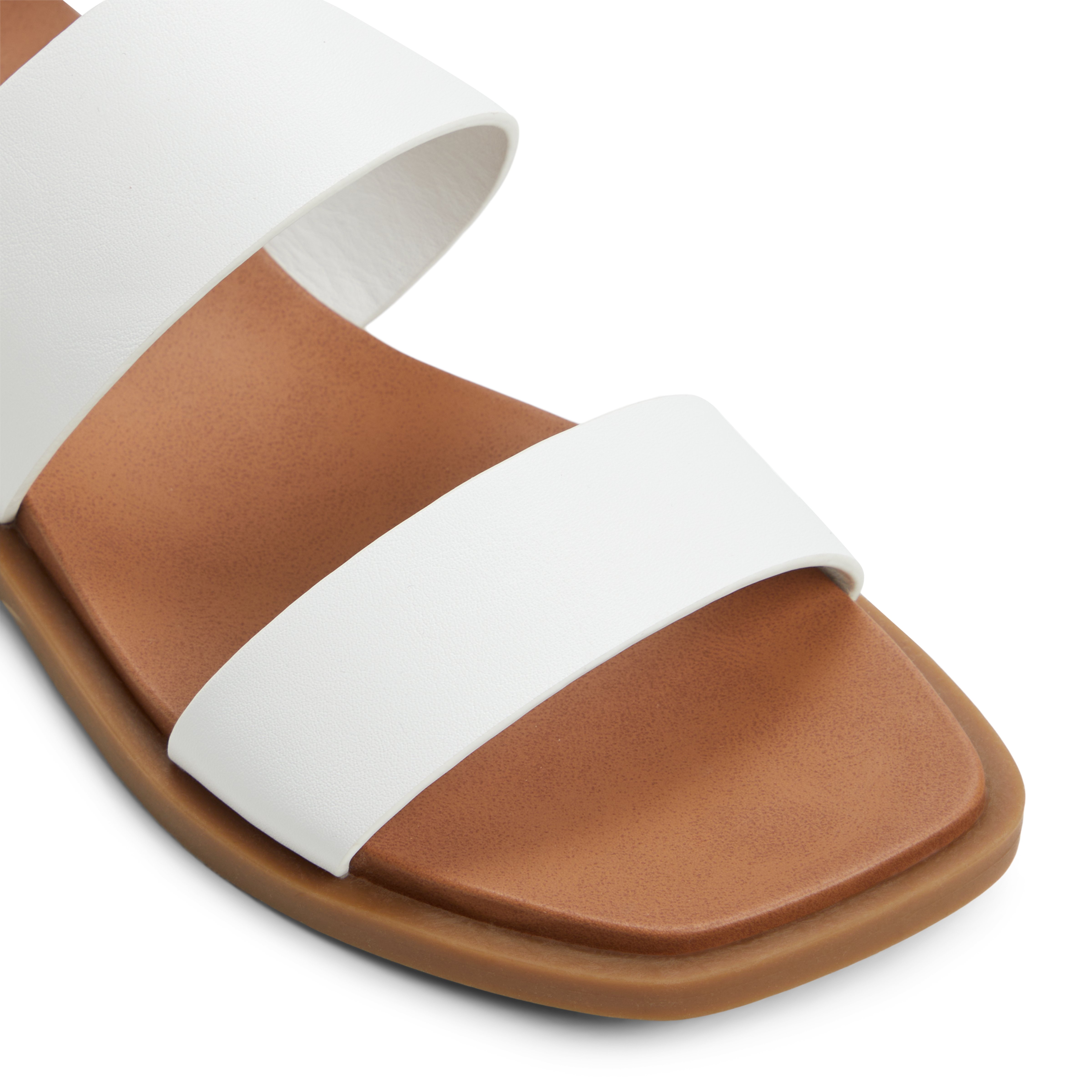 Tiya White Women's Flat Sandals