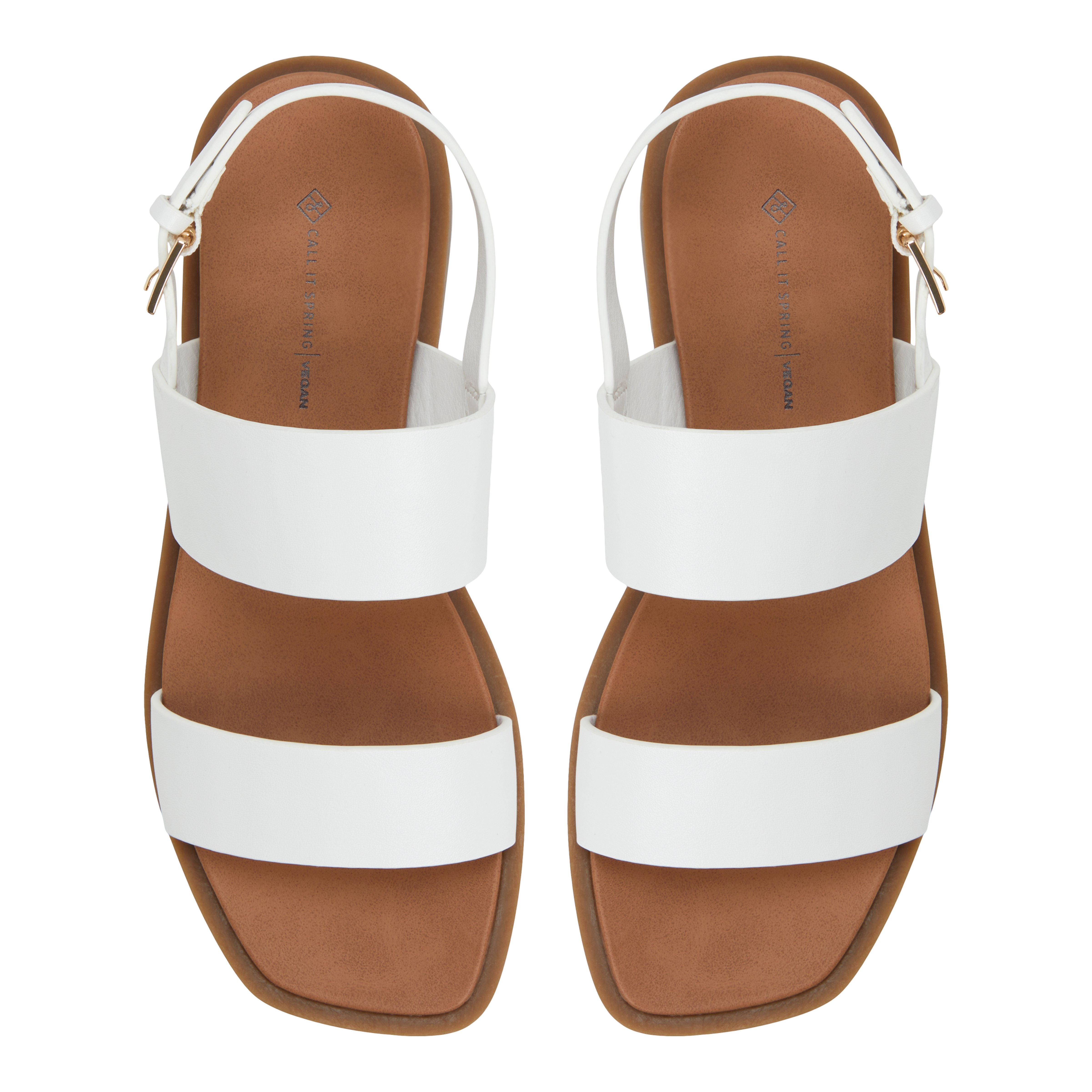 Tiya White Women's Flat Sandals