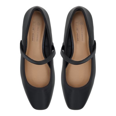 Trina Black Synthetic Smooth Women's Ballerinas | Call It Spring Canada