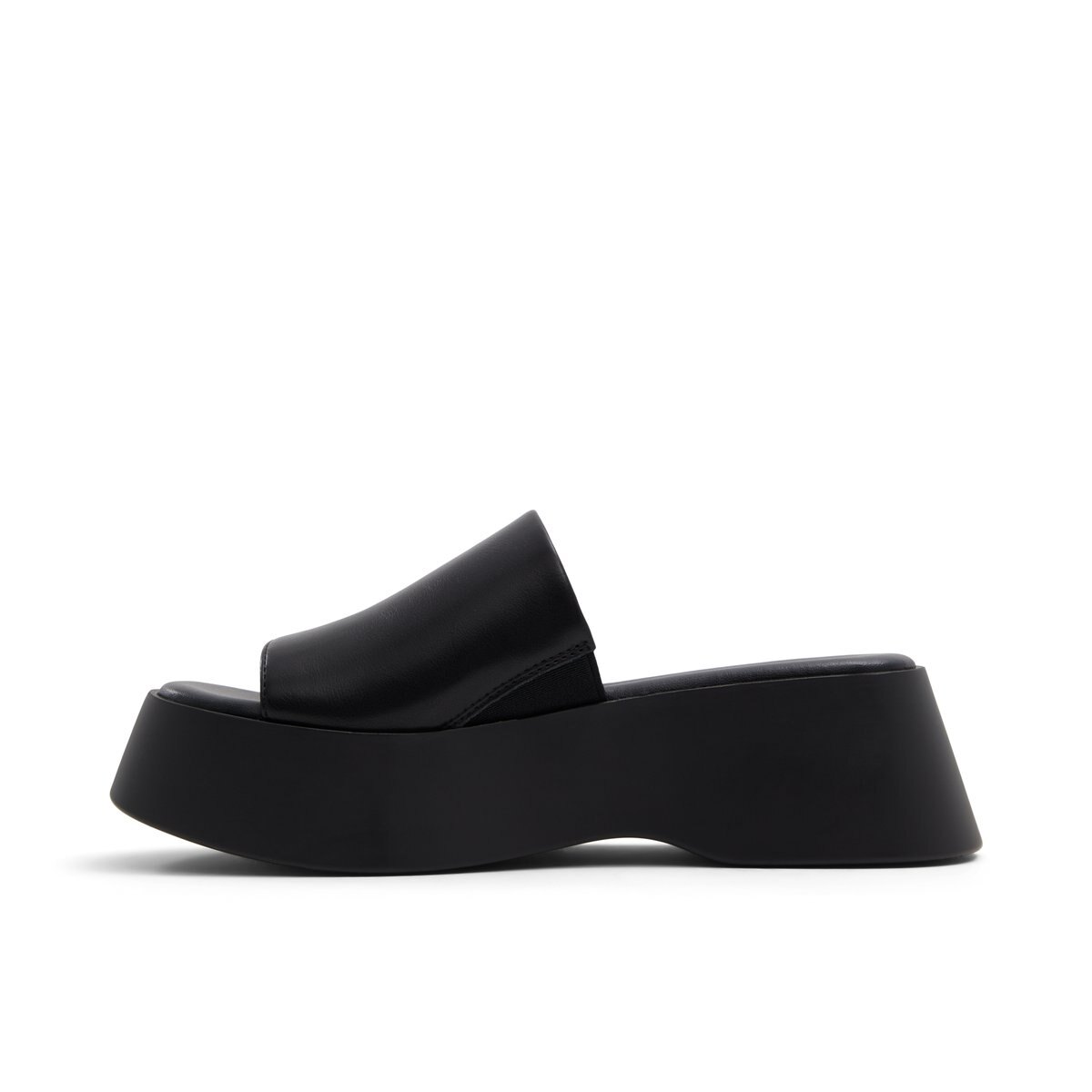 Day-Vine women's black wide strap platform sandals size 40 (US 9