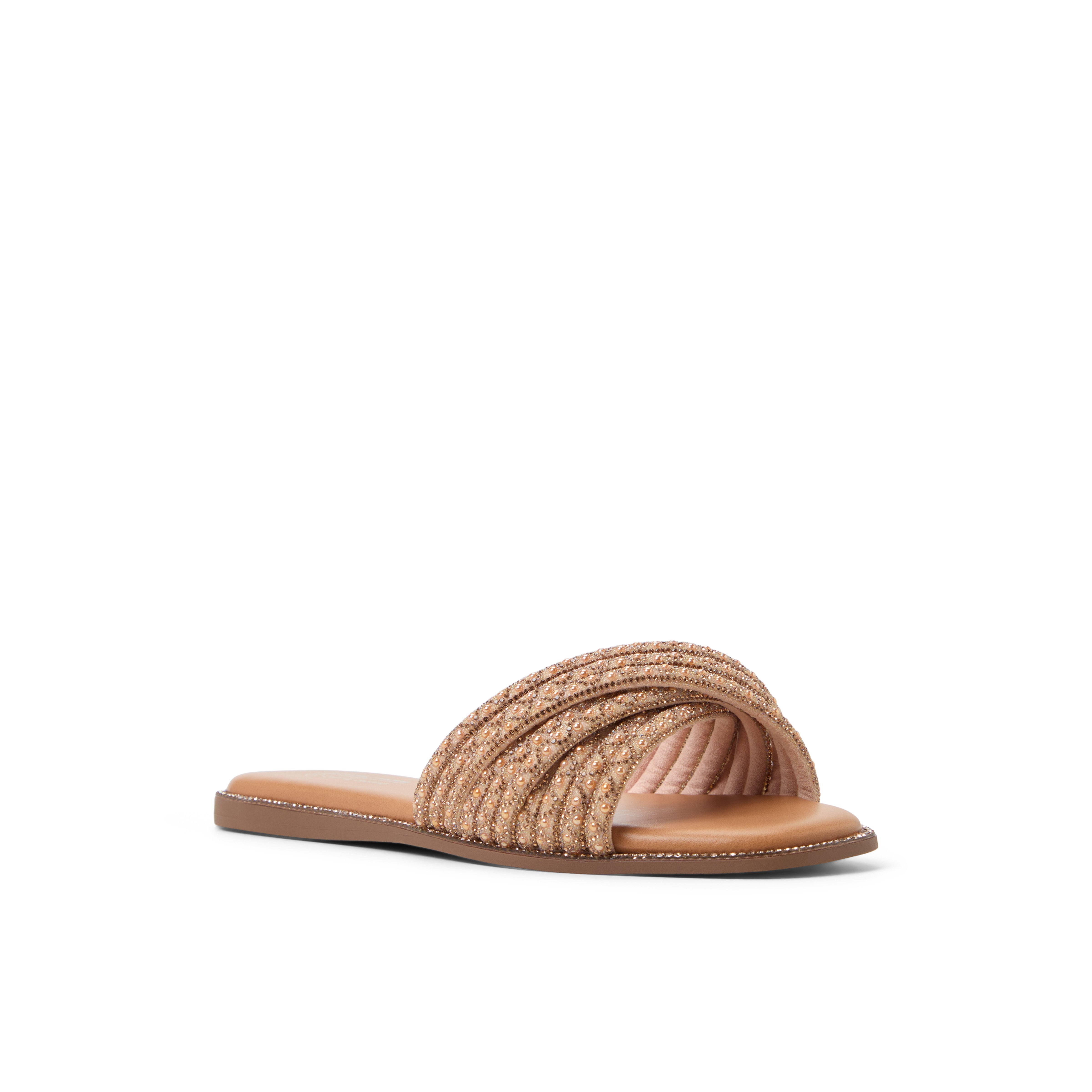 Veronna Rose Gold Women's Flat Sandals