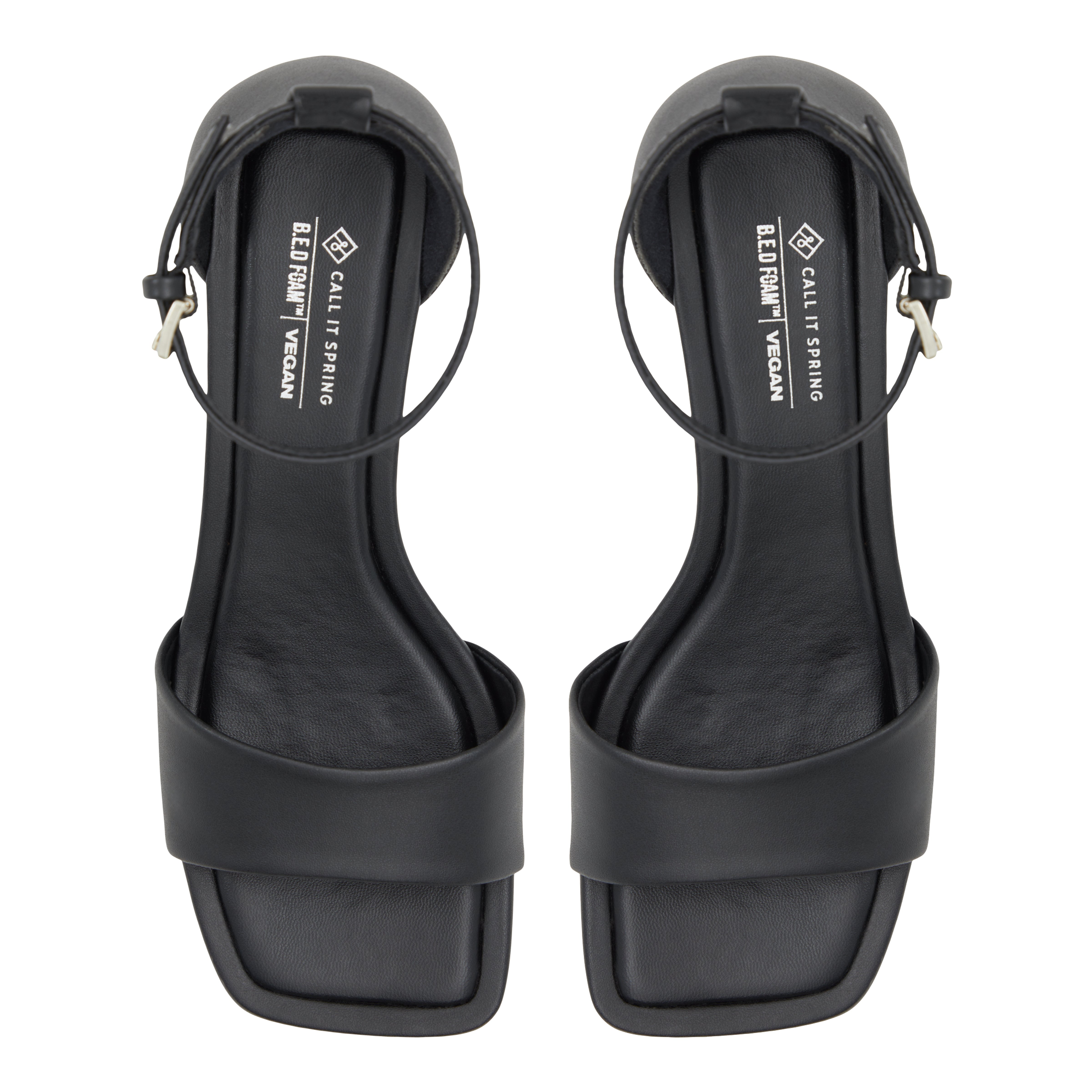 Vickie Open Black Women's Low-mid Heels